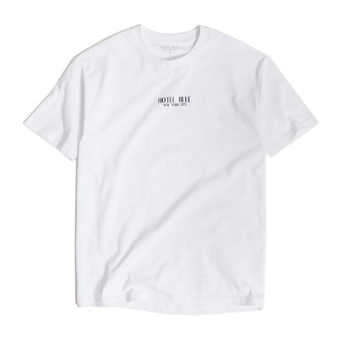 Hotel Blue Logo T-Shirt - White - Streetart.fr